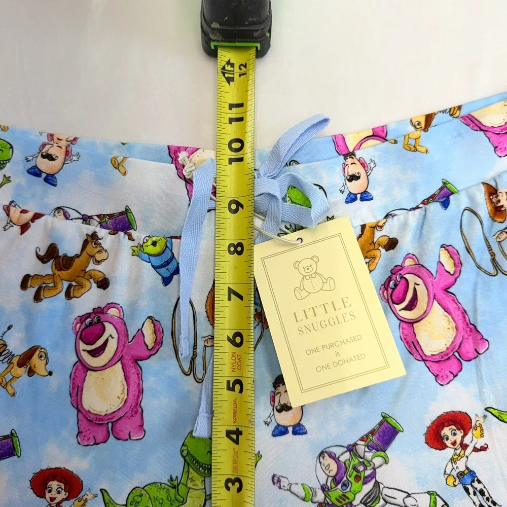 Little Snuggles Toy Story Pajama Pants Women XL Blue Bamboo Jogger Lounge Disney